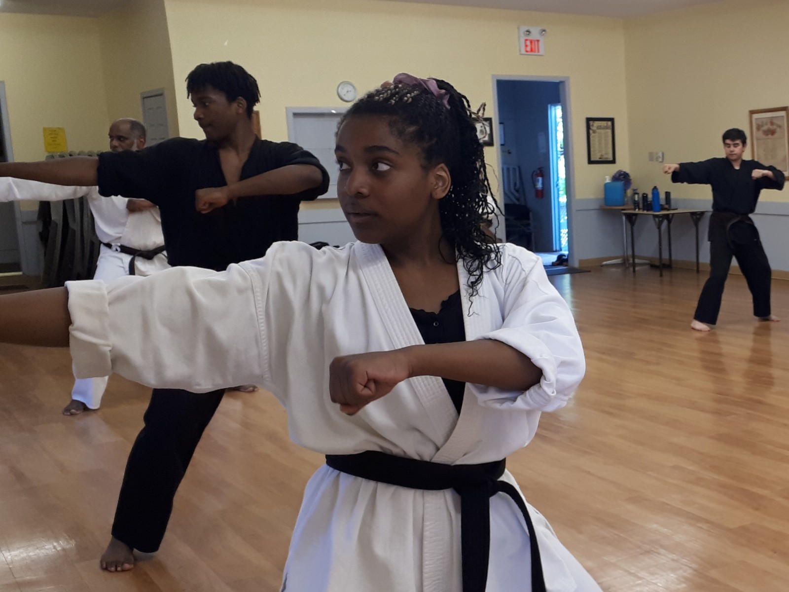 picture of students training